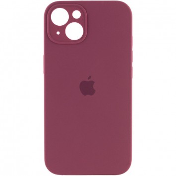 Бордовий чохол Silicone Case Full Camera Protective (AA) для iPhone 13