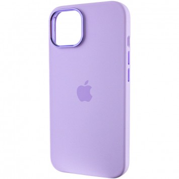 Чехол Silicone Case Metal Buttons (AA) для Apple iPhone 13 (6.1"), Сиреневый / Lilac - Чехлы для iPhone 13 - изображение 2