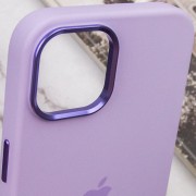 Чохол Silicone Case Metal Buttons (AA) для Apple iPhone 13 (6.1"), Бузковий / Lilac