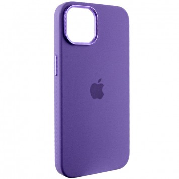 Чехол Silicone Case Metal Buttons (AA) для Apple iPhone 13 (6.1"), Фиолетовый / Iris - Чехлы для iPhone 13 - изображение 2