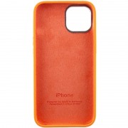 Чехол Silicone Case Metal Buttons (AA) для Apple iPhone 13 (6.1"), Оранжевый / Marigold