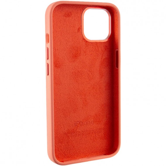 Чохол Silicone Case Metal Buttons (AA) для Apple iPhone 13 (6.1"), Рожевий / Pink Pomelo