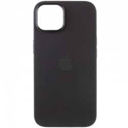 Чехол Silicone Case Metal Buttons (AA) для iPhone 13, Черный / Black