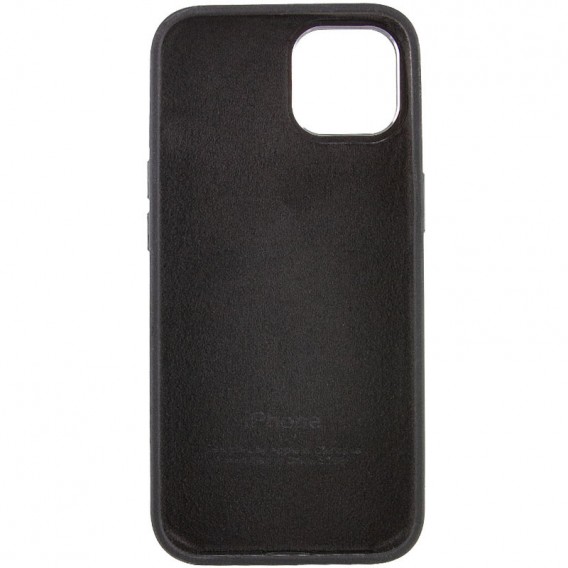 Чохол Silicone Case Metal Buttons (AA) для Apple iPhone 13 (6.1"), Чорний / Black
