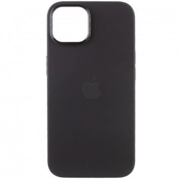 Чорний чохол Silicone Case Metal Buttons (AA) для iPhone 13 з металевими кнопками.