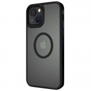 TPU+PC чохол для Apple iPhone 13 (6.1"") - Metal Buttons with MagSafe (Чорний)