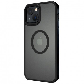 Черный чехол TPU+PC с металлическими кнопками и функцией MagSafe для Apple iPhone 13 (6.1'')