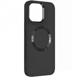 TPU чохол Bonbon Metal Style with MagSafe для iPhone 13, Чорний / Black