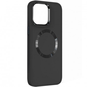 Черный TPU чехол Bonbon Metal Style с функцией MagSafe для Apple iPhone 13 (6.1 дюйма)