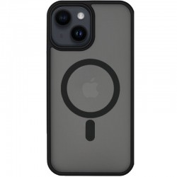 Чехол для iPhone 14 Plus - Metal Buttons with MagSafe, Черный