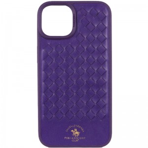 Кожаный чехол для Apple iPhone 14 Plus (6.7"") - Polo Santa Barbara Purple