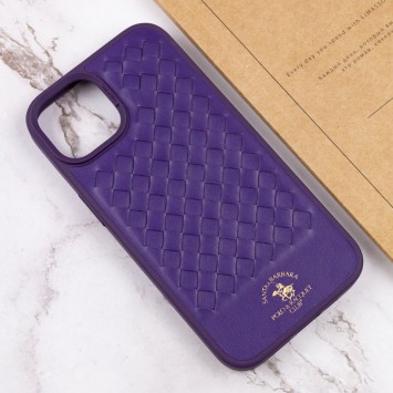 Кожаный чехол для Apple iPhone 14 Plus (6.7"") - Polo Santa Barbara Purple - Чехлы для iPhone 14 Plus - изображение 5