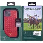 Шкіряний чохол для Apple iPhone 14 Plus (6.7"") - Polo Santa Barbara Red