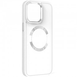 TPU чохол Bonbon Metal Style with MagSafe для iPhone 14 Plus, Білий / White