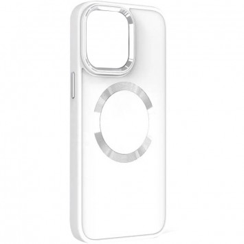Білий TPU чохол Bonbon Metal Style з MagSafe для iPhone 14 Plus