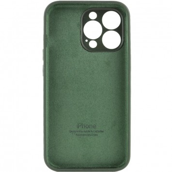 Зеленый чехол из силикона с полной защитой для камеры для Apple iPhone 14 Pro Max (6.7'') Cyprus Green