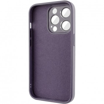 Чехол TPU+Glass Sapphire Midnight Фиолетовый/Deep Purple для iPhone 14 Pro Max (6.7")