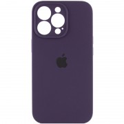 Чехол Silicone Case Full Camera Protective (AA) для Apple iPhone 14 Pro (6.1"), Фиолетовый / Elderberry