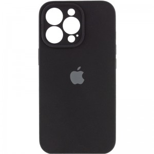 Чохол на iPhone 14 Pro - Silicone Case Full Camera Protective (AA), Чорний