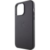 Шкіряний чохол Leather Case (AAA) with MagSafe для Apple iPhone 14 Pro (6.1"), Midnight