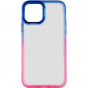 Чехол для Apple iPhone 14 (6.1"") - TPU+PC Fresh sip series Розовый / Синий