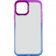 Чехол для Apple iPhone 14 (6.1"") - TPU+PC Fresh sip series Синий / Фиолетовый