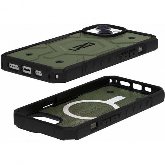 Чохол протиударний для iPhone 14 - UAG Pathfinder with MagSafe, Зелений - зображення 4 