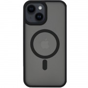 TPU+PC чехол для Apple iPhone 14 (6.1"") - Metal Buttons with MagSafe Черный