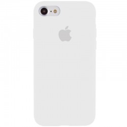 Чехол Silicone Case Full Protective (AA) для Apple iPhone SE 2 / 3 (2020 / 2022) / iPhone 8 / iPhone 7, Белый/White