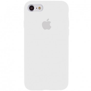 Белый чехол Silicone Case Full Protective (AA) для Apple iPhone 7/8/SE (2020) размером 4.7 дюйма