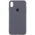 Чехол для iPhone X (5.8"") / XS (5.8"") - Silicone Case Full Protective (AA) (Серый / Dark Grey)