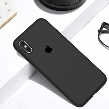 Чехол Silicone Case Full Protective (AA) для iPhone XR, Черный - Чехлы для iPhone XR - изображение 3