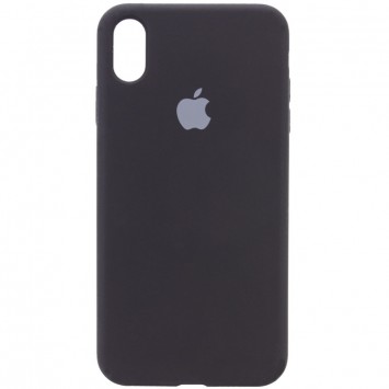 Чорний чохол Silicone Case Full Protective (AA) для iPhone XR