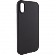 TPU чохол для Apple iPhone XS Max (6.5"") - Bonbon Metal Style (Чорний / Black)