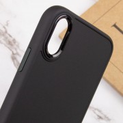 TPU чохол для Apple iPhone XS Max (6.5"") - Bonbon Metal Style (Чорний / Black)