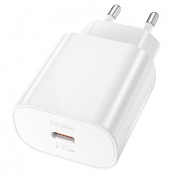Зарядний блок Hoco N22 Jetta PD25W, швидка зарядка для Apple iPhone - Білий