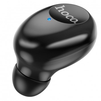 Черная миниатюрная Bluetooth моногарнитура HOCO E64 в стильном дизайне.