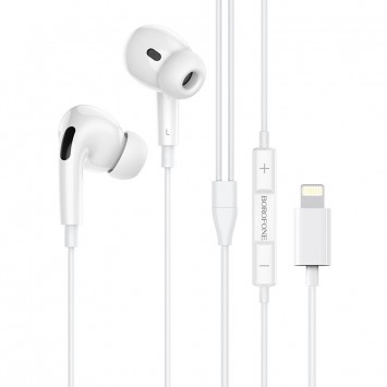 Білі навушники Borofone BM30 Pro Lightning для iPhone