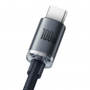 Дата кабель Baseus Crystal Shine Series USB to Type-C 100W (2m) (CAJY00050), Чорний