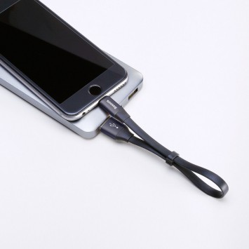 Кабель для iPhone Baseus Nimble Portable USB to Lightning (23см) (CALMBJ-B01), Чорний - Lightning - зображення 7 