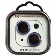 Захисне скло на камеру для Apple iPhone 13 mini/13 - Metal Classic (в упак.) Синій / Blue