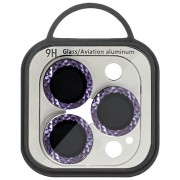 Защитное стекло Metal Shine на камеру (в упак.) для Apple iPhone 14 Pro (6.1") / 14 Pro Max (6.7"), Темно-Фиолетовый / Deep Purple