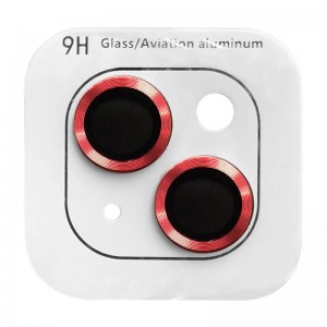 Защитное стекло на камеру для iPhone 14 / 14 Plus - Metal Classic, Красный / Red
