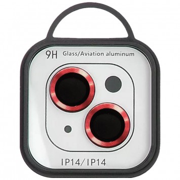 Защитное стекло на камеру для iPhone 14 / 14 Plus - Metal Classic, Красный / Red - Защитные стекла для iPhone 14 - изображение 1