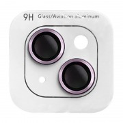 Защитное стекло на камеру для Apple iPhone 14 (6.1"") / 14 Plus (6.7"") - Metal Classic (в упак.) Фиолетовый / Purple