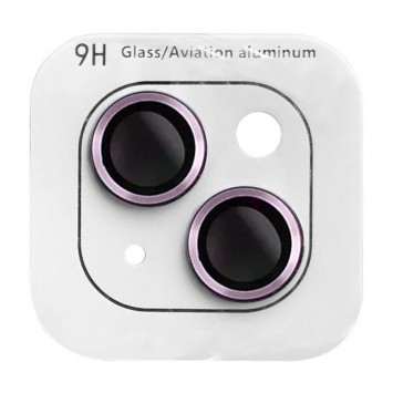Защитное стекло на камеру для Apple iPhone 14 и 14 Plus, цвет - фиолетовый