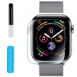 Захисне 3D скло для Apple Watch Series 7/8 41mm Nano Optics з УФ лампою Прозорий