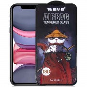 Защитное 2.5D стекло Weva AirBag (тех.пак) для Apple iPhone 11 / XR (6.1"), Черный