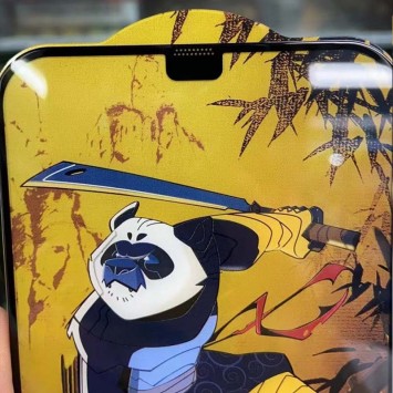 Захисне скло 5D Anti-static Panda для Apple iPhone 12 Pro Max 6.7 дюймів у чорному кольорі