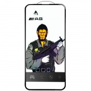 Захисне скло 5D Anti-static Matte для iPhone 14 Pro Max, Чорний